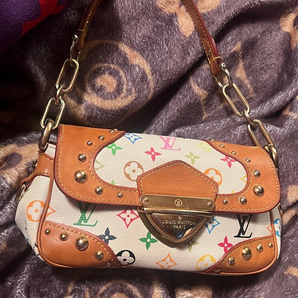 Louis Vuitton Takashi Murakami Y2K Rainbow Monogram White Marilyn Shoulder Bag - Picture 8 of 17